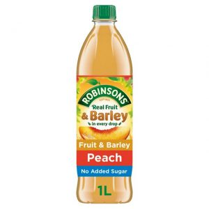 Robinsons Real Fruit & Barley Peach No Added Sugar 1L