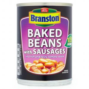 Branston Baked Beans In a Rich Tomato Sauce With Sausages 405g