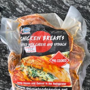 Prime Chicken Breasts Stuffed With Cheese & Spinach