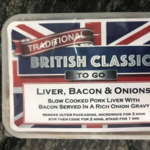 British To Go Liver Bacon & Onions