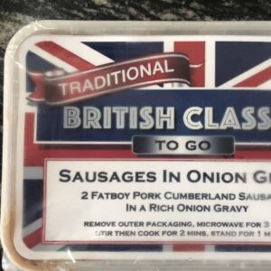 British To Go Sausages In Onion Gravy