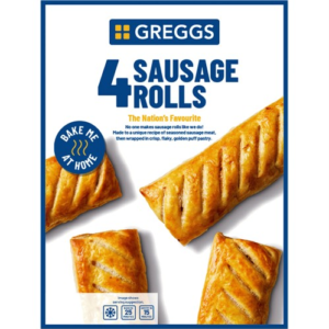 Greggs Sausage Rolls 106g x 4
