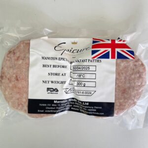 Manston Epicure Breakfast Patties 150g x 2