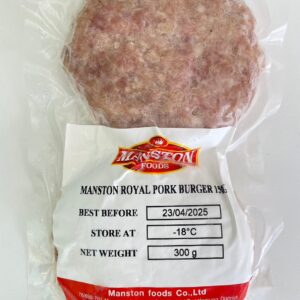 Manston Royal Pork Burgers 150g x 2