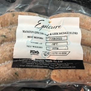 Manston Epicure Pork & Leek 8 Links