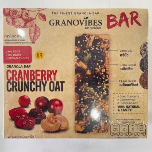 Granovibes Cranberry Crunchy Oat Bar 28g x 6