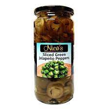 Nico's Sliced Green Jalapeno Peppers 480g
