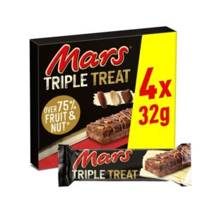 Mars Triple Treat Fruit, Nut & Chocolate 32g x 4
