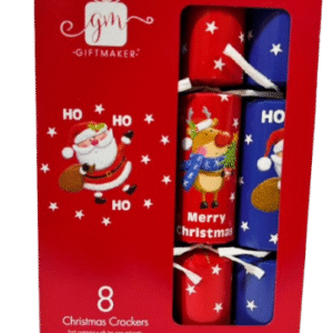 Luxury Christmas Novelty Characters Crackers x 8