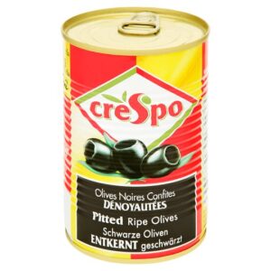 Crespo Pitted Black Olives In Brine 387g