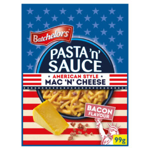 Batchelors Pasta n Sauce American Style Mac n Cheese, Bacon Flavour 99g (BBF 10/26)