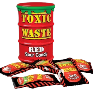 Toxic Waste Red Sour Candy Drum 42g