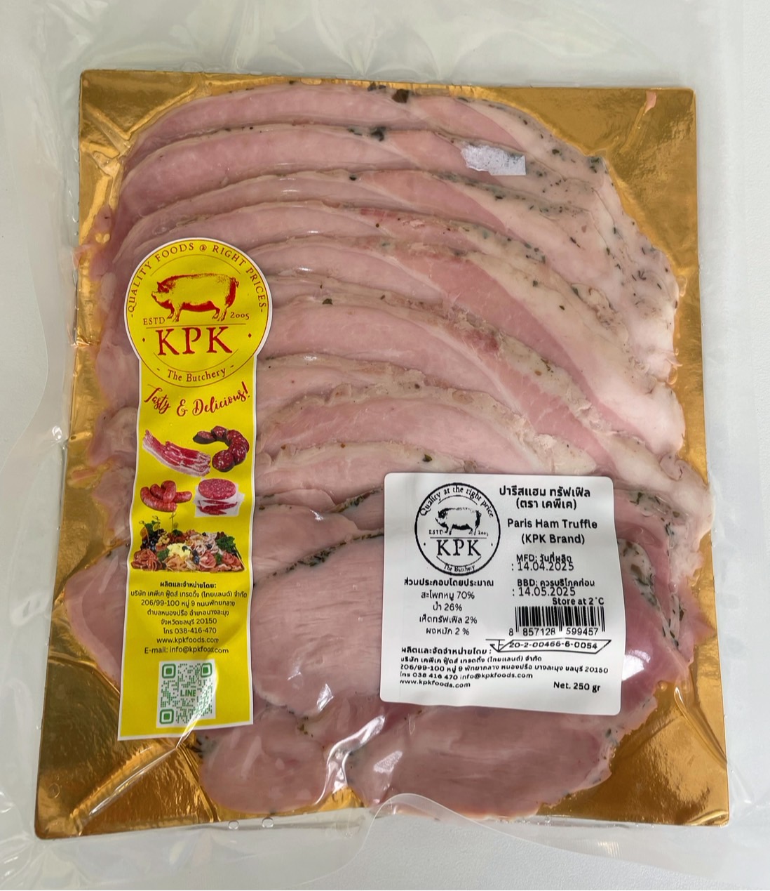 KPK Paris Ham Truffle Sliced 250g
