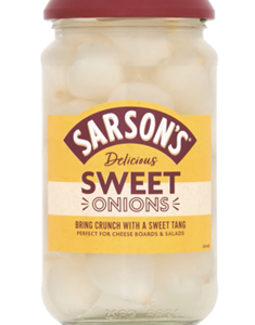 Sarson's Delicious Sweet & Mild Silverskin Onions 460g