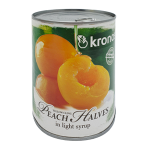 Kronos Peach Halves In Light Syrup 820g