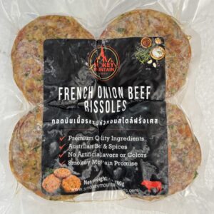 Smokey Mountain French Onion Beef Rissoles 100g x 4