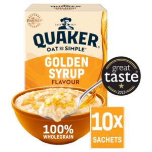 Quaker Oat So Simple Golden Syrup Porridge Sachets 36g x 10